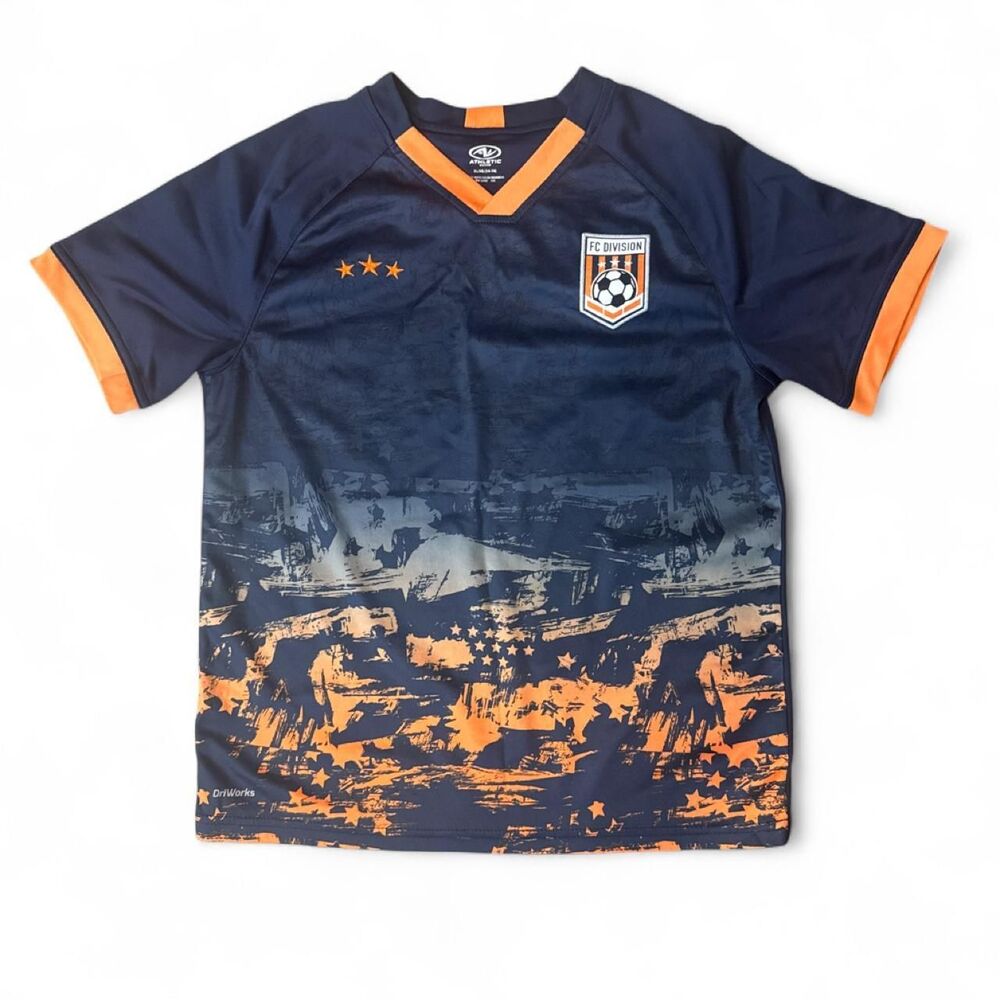 Athletic-works kids Navy and orange T-shirt